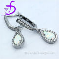 silver jewelry wholesale-fashion design-opal earring english hook